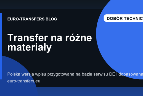 Transfer na poliester, bawełnę i mieszanki: praktyczne różnice materiałowe